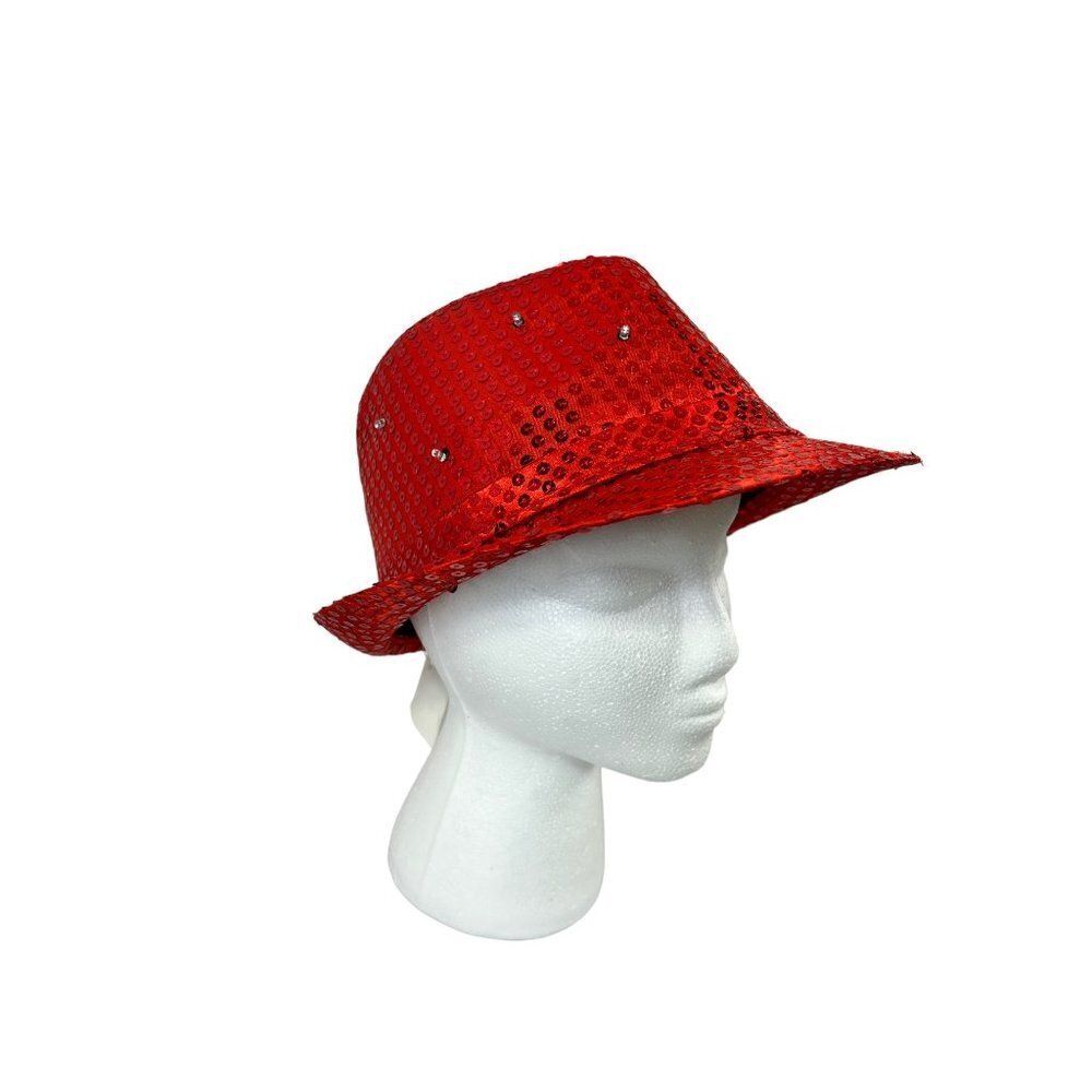 Ruby Red Sequin Hat NWT - image 2
